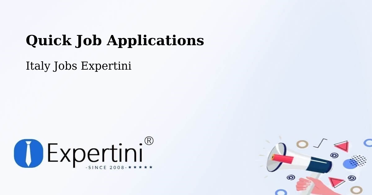 Quick Apply Feature – Fano - Italy Jobs Expertini