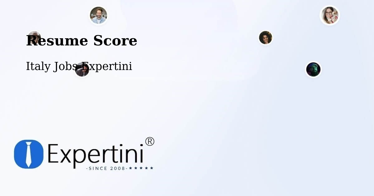 Resume Score & Job Description Match Tool – Fano - Italy Jobs Expertini